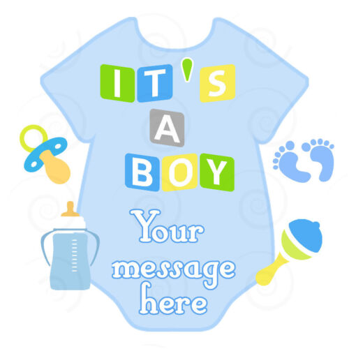 BABY BOY SUIT Baby shower Image Edible cake topper decoration