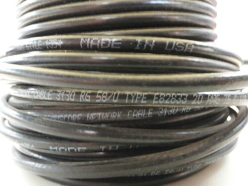 25 FT Commscope Network Cable 20Awg 3130 RG-58//U COAX Shielded Cable