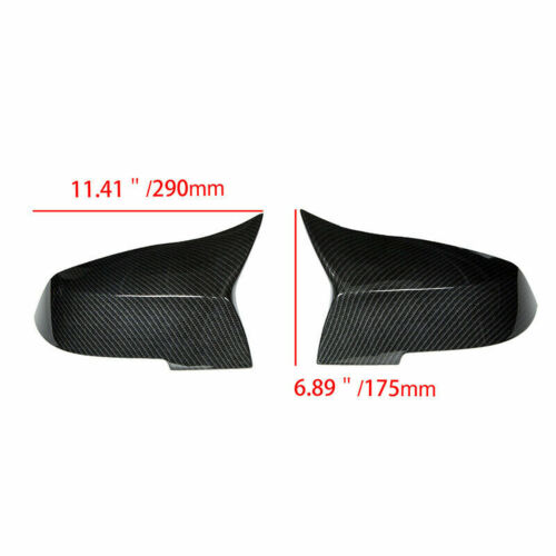 2x Carbon Fiber Style Mirror Cover Caps For BMW F30 F31 F34 2012-2018 2017 2016