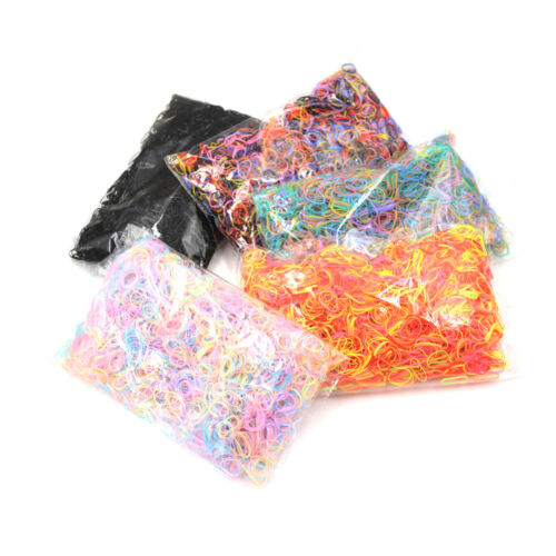 4000Pcs Mixed Color Baby Girls TPU Rubber Hair Bands Holders Elastics Tie  JH 