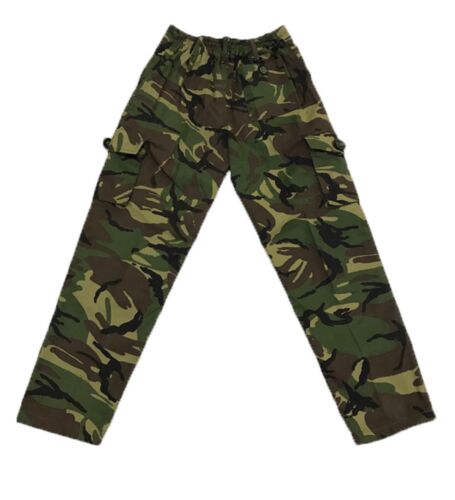 Kids Camouflage Camo Army Combat Trouser Military Role-Play Dress Up Trousers