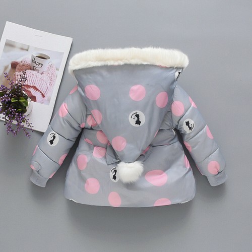 Details about / Kids Baby Boy Girl Winter Coats Jacket Thick Ears Snowsuit Hoodie Velvet Clothes
