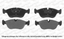 00 Volvo V70 w//11/'/' Front Rotor Dia Max Performance Ceramic Brake Pads F