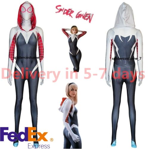 Spider Gwen Stacy Costume Venom Cosplay Girl Women Spiderman Jumpsuit Xmas Gift