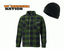 Dickies Portland Shirt Checked Fleece Lumberjack Style Green FREE HAT