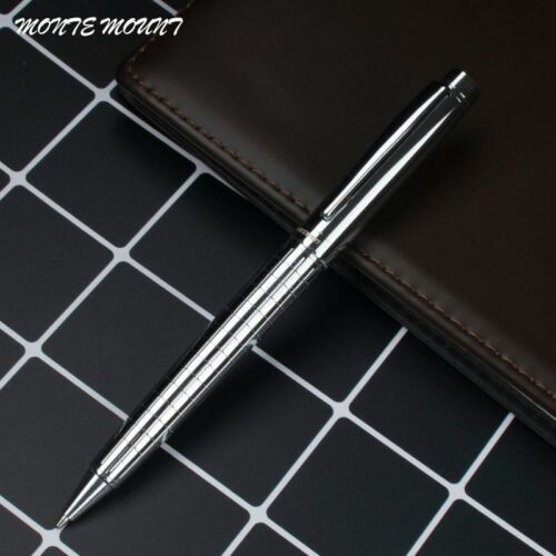 Business Office Medium Nib Ballpoint Pen Luxury Space Cross Line Metal Pen Gift 