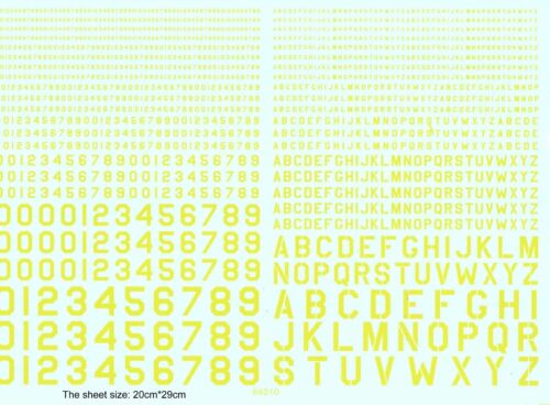 64010 yellow decals US ARMY font Letter number for different scales model kits