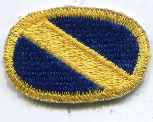 US Army 445th Chemical Det Oval Patch Cut Edge 
