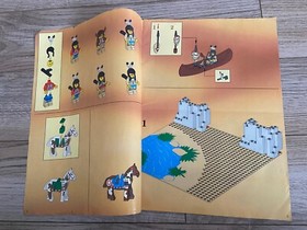 LEGO instruction booklet Boulder Cliff Canyon Western Indians set 6748