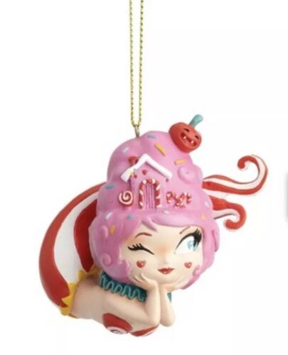 NEW World of Miss Mindy Cotton Candy Mermaid Fairy Christmas Tree Car Ornament