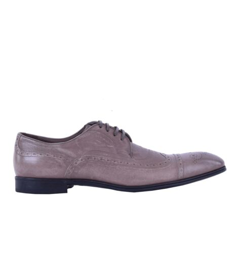 DOLCE & GABBANA Kangaroo Leather Formal Derby Shoes PORTOFINO Beige 05081 