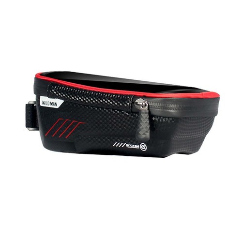 WILD MAN Bike Top Frame Front Saddle Tube Bag Pouch Holder Phone Case Pack Bags