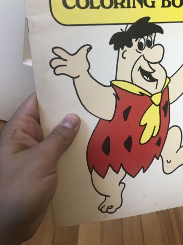 Vintage New 70s Hanna Barbera The Flintstones Coloring Book Old Stone Bank Rare 