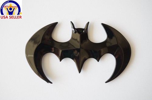 Car Badge Emblem etc Glossy Black BATMAN 3D DC Universe for Laptop