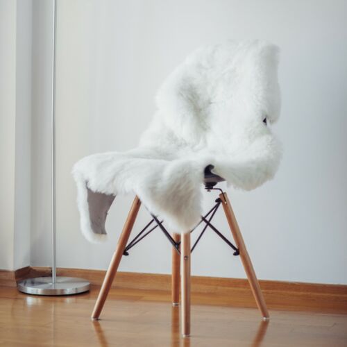 Size 2 x 3 ft Genuine Sheepskin Natural White Approx 