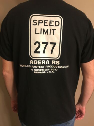 Koenigsegg-Registry.net/Koenigsegg record du monde 277mph T-Shirt-Medium 