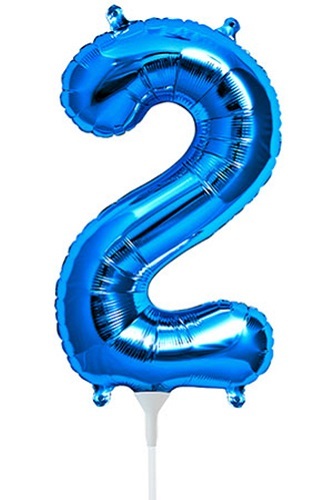 PALLONCINO IN ALLUMINIO A NUMERO BLU Party Festa Compleanno Aria Cerimonia
