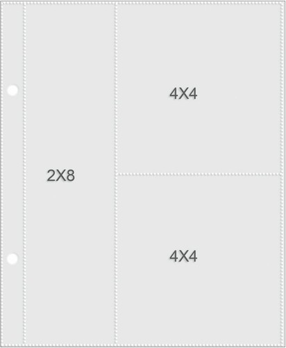 Pages For 6/"X8/" Binders 10PK- 4/"X4/" Pockets 1 Simple Stories Sn@p 2/"X8/" /& 2