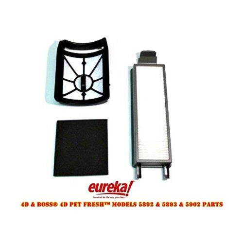 ... Eureka 4D Boss 5892BVZ Fits 5892AVZ Pet Fresh Bagless Upright Filter Kit