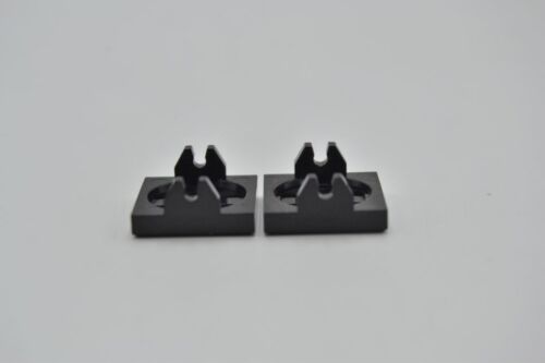 LEGO 2 x Magnethalterung kurz schwarz Black Magnet Holder 2x2 Short Arms 2609a