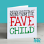 Curiosa tarjeta de Navidad-Tarjeta De Navidad Para Mamá-desde el Fave Child-hermano 