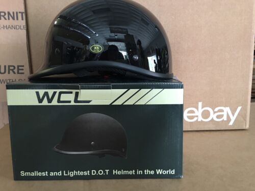 WCL Polo WORLD&#039;S SMALLEST LIGHTEST DOT BEANIE HELMET Gloss BLACK  LARGE