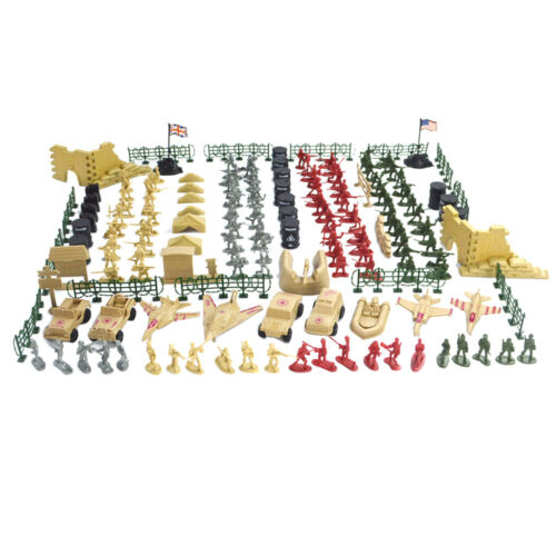 260er Set soldats figurines militaire armée Figurines voiture avion Drapeau Set