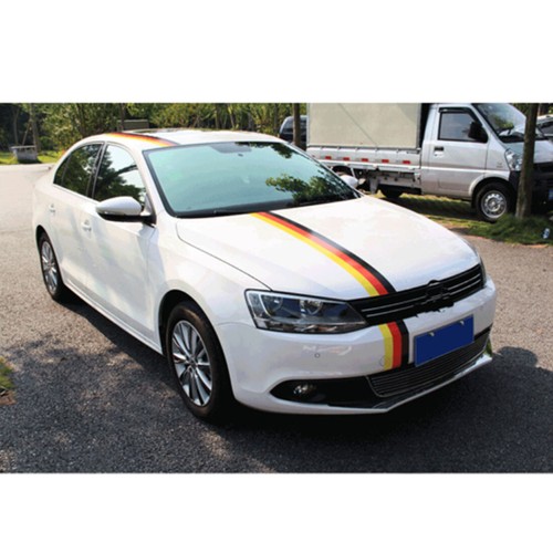 Car Body Hood Vinyl Sticker Germany Flag Stripe Decal Graphics Badge 1Meter*15cm