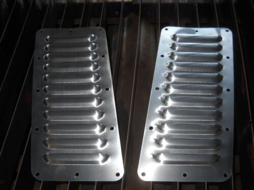 Jeep YJ Tilted Pair of 11 5/" Louvered Panels Hood louvers Bolt-on style Vent Kit