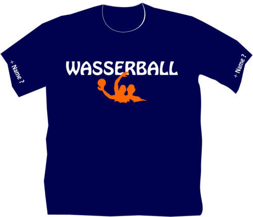 Wasserball T-Shirt Wasserballsport Meisterschaft Turnier Trikot Schwimmen 18 