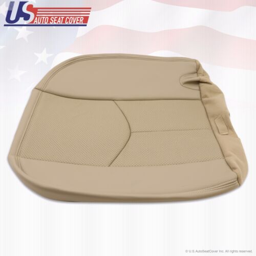 2004 Cadillac Escalade 2nd Row Driver Bottom Perforated Leather Seat Cover Tan