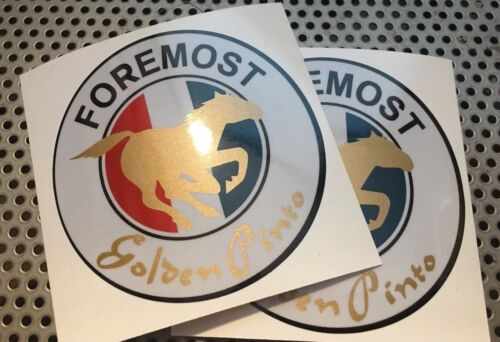 Foremost Golden Pinto J C Penney’s Mini Bike Decals 3” set of two