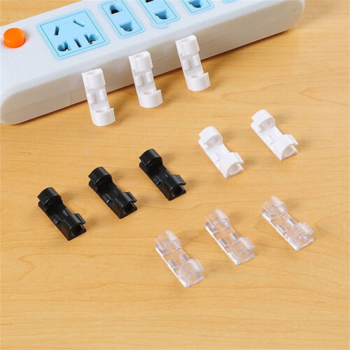 20pcs Self-Adhesive Cable Clips Organizer Drop Wire Holder Cord Management U