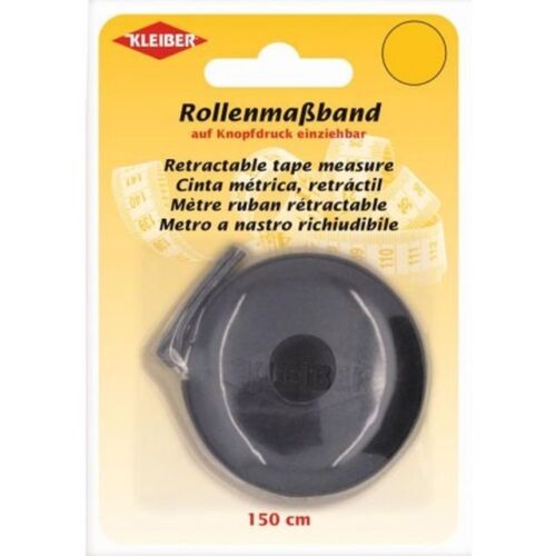 Kleiber RollenmaГџband RollmaГџband 150cm mit Scala Farbe schwarz KL93032 