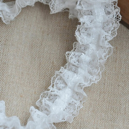 Delicate Ruffled Lace Trim Dress Shoulder Straps Trimming Sewing Accessories