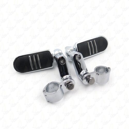 1.25/" Highway Radical Flame Foot Pegs Clamps For YAMAHA V-STAR XVS1300 XVS650