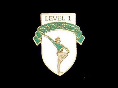 Level 1 Gymnastics Lapel Pin STARTING OUT ON THE RIGHT FOOT 