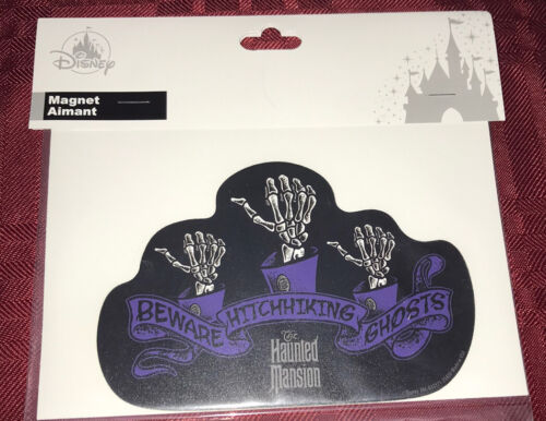 Disney Parks The Haunted Mansion “Beware of Hitchhiking Ghosts” Magnet New 2020 