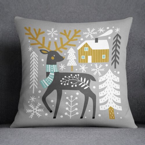 Cushion Cover Christmas Throw Pillow Living Room Outdoor Home Decor Case 18'' 