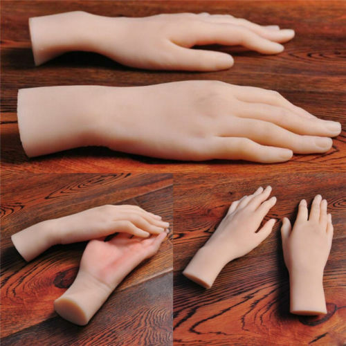 Realistic Lifesize Silicone Female Hand Model Mannequin Jewelry Display Props