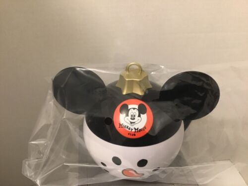 Disney Parks Christmas Snowman Mickey Mouse Club Ornament Stein Cup New 