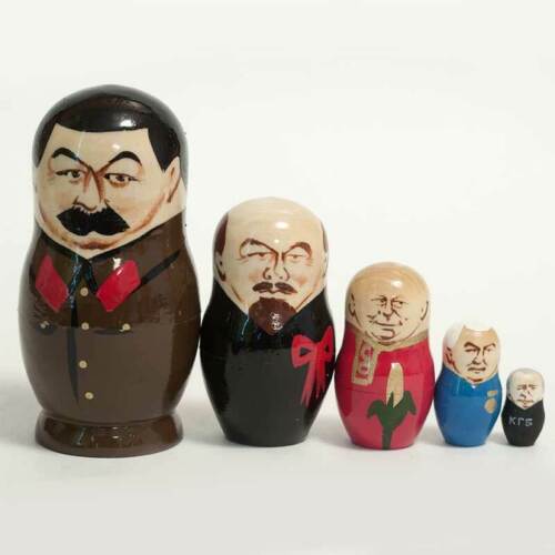 Matryoshka Stalin and Other Russian Political Leaders Collectible Nesting-Doll 