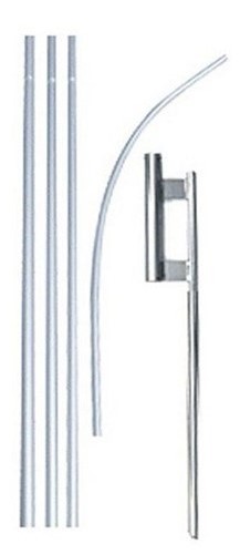 Swooper Flutter Flag Hardware-ONE 4 Piece Pole Kit with Ground Spike