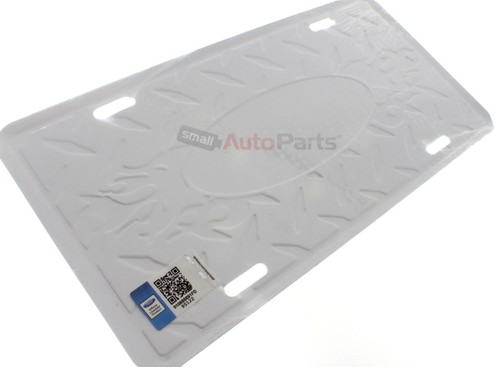 FORD LOGO LICENSE PLATE ALUMINUM CHROME DIAMOND STAMPED METAL AUTO//CAR//TRUCK TAG