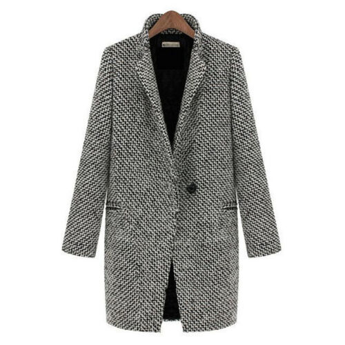 Plus Size Women/'s Winter Long Jacket Trench Coat Blazer Parka Overcoat Outwear