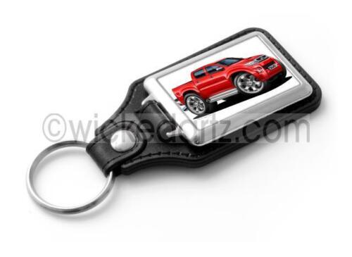 RetroArtz Cartoon Car Toyota HiLux /'Pick Up/' Cab in Red Classic Key Ring