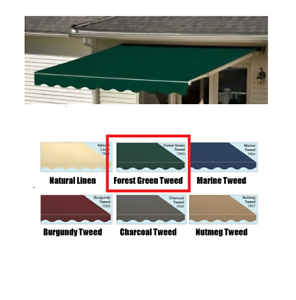 NEW Sunsetter Motorized XL Awning Replacement Fabric Forest Green 20ft