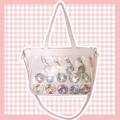 Sweet Lolita Transparency Itabag Messenger Bag Women Canvas Shoulder Bag Handbag 
