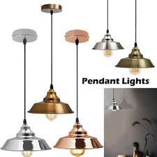 Vintage Industrial Metal Ceiling Pendant Shade Modern Hanging Retro Light UK