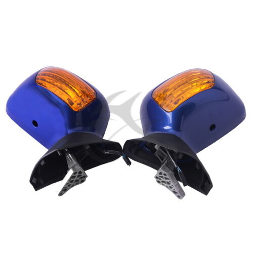 Blue Left Right Side Rear View Mirror Signal For Honda Goldwing GL1800 2001-2011